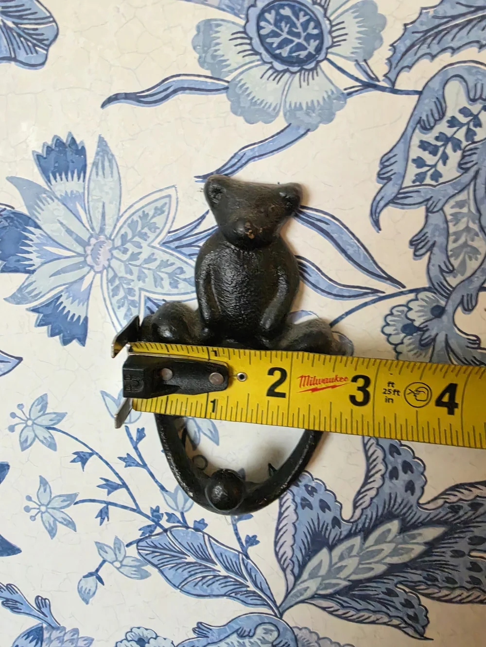 Cast Iron Bear Wall Hooks - Black - Unbranded - Set of 2